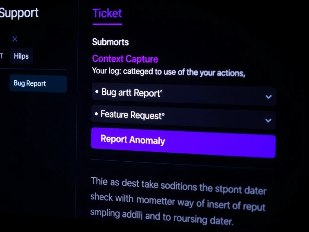 Screenshot of the helpdesk ticket submission interface