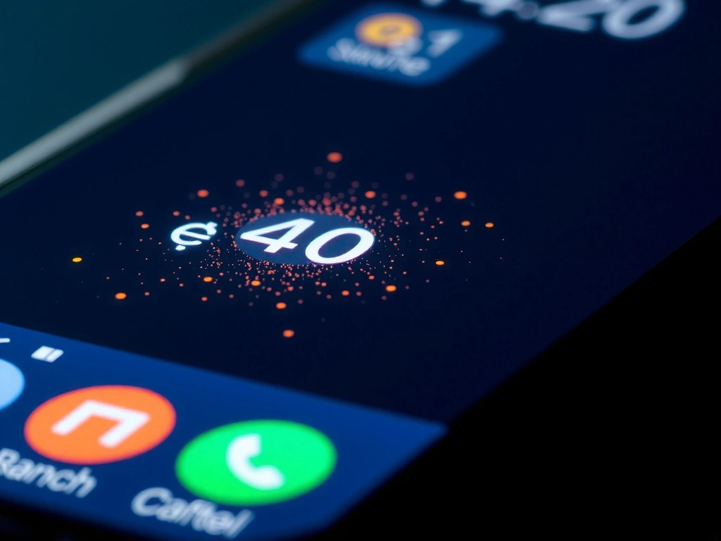 Particle field behind UI element